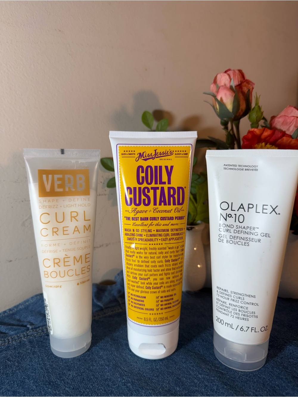 TRIO HAIR STYLING PRODUCTS- Olaplex Miss Jessica Verb Full Size-VALUE!!!!